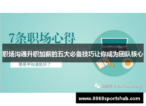 职场沟通升职加薪的五大必备技巧让你成为团队核心